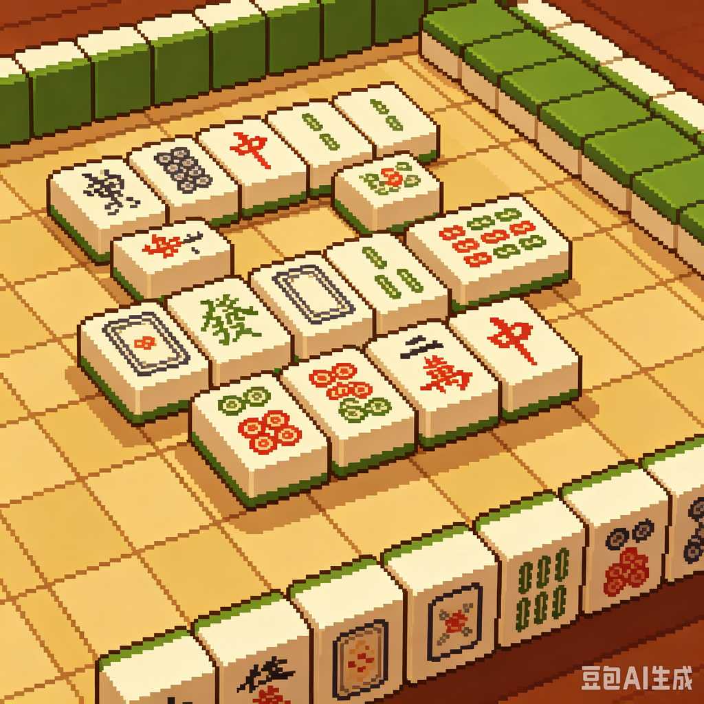 decorative text mahjong set