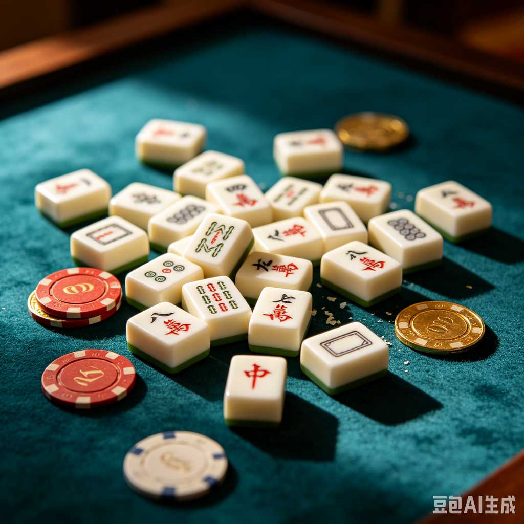 retro vintage mahjong set